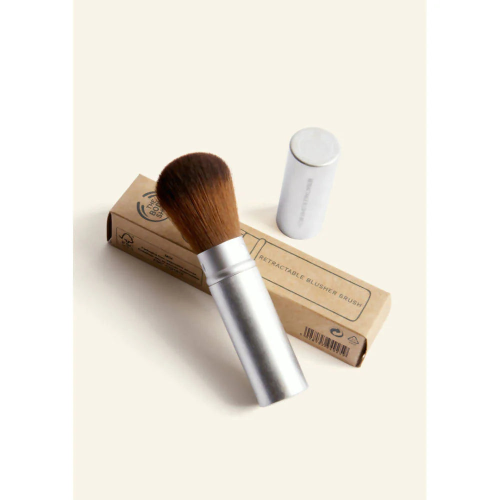 The Body Shop Retractable Blusher Brush - Silver -1 Pc Mytrendzcart