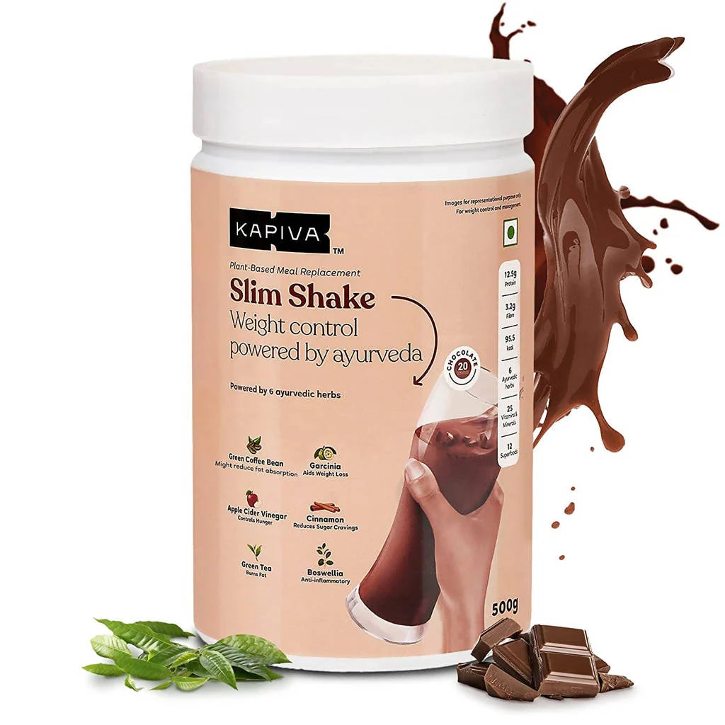 Kapiva Ayurveda Slim Shake - Chocolate -500 gm Mytrendzcart