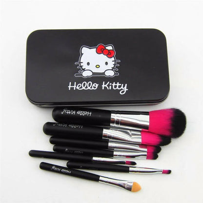 Favon Pack of 7 Hello Kitty Professional Makeup Brushes with Case -Combo Mytrendzcart