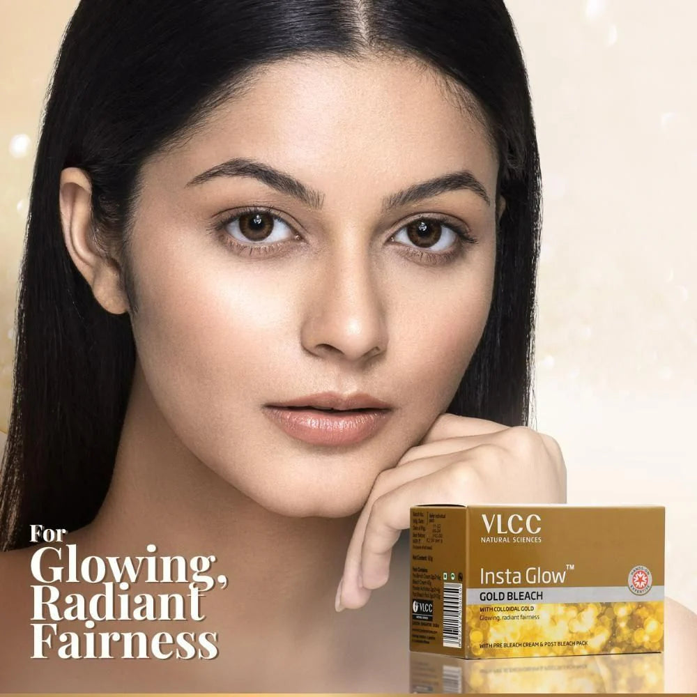 VLCC Insta Glow Gold Bleach -402 gm Mytrendzcart