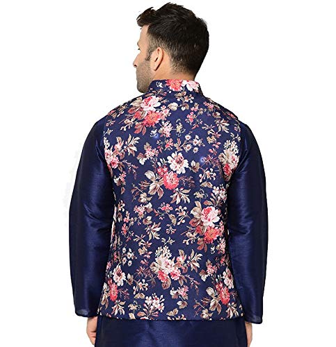 ABH Lifestyle Men's Floral Nehru Jacket -38 Mytrendzcart