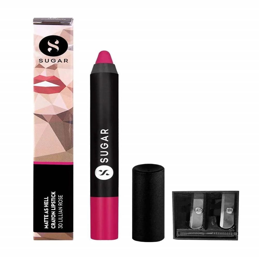 Sugar Matte As Hell Crayon Lipstick - Lillian Rose (Magenta/Bright Fuchsia) Mytrendzcart