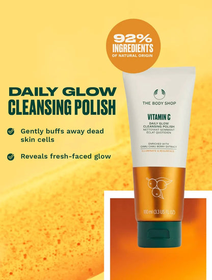 The Body Shop Vitamin C Daily Glow Cleansing Polish -100 ml Mytrendzcart