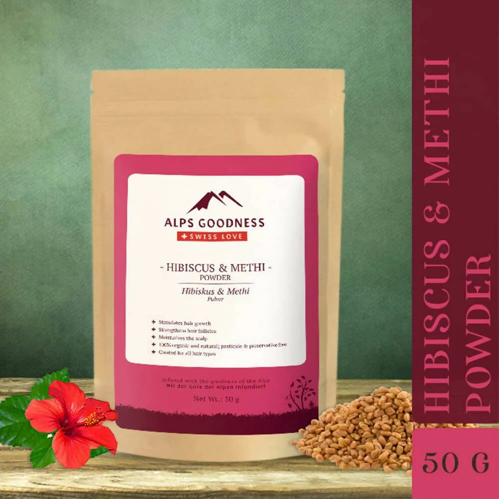 Alps Goodness Hibiscus & Methi Powder -50 gm Mytrendzcart