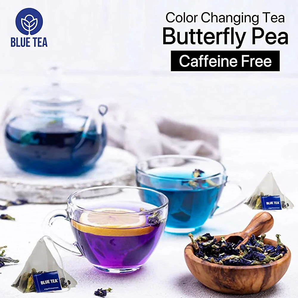 Blue Tea Butterfly Pea Ginger Herbal Tea Bags -30 Teabags Mytrendzcart