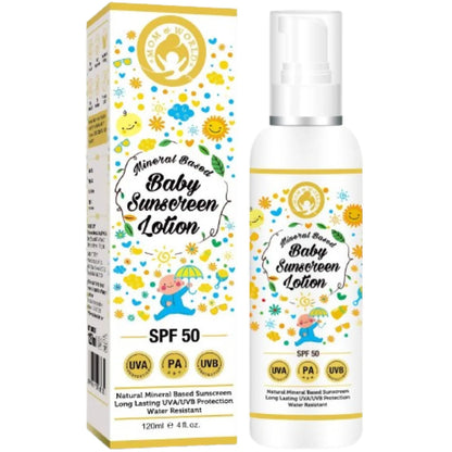 Mom & World Baby Sunscreen Lotion -120 ml Mytrendzcart