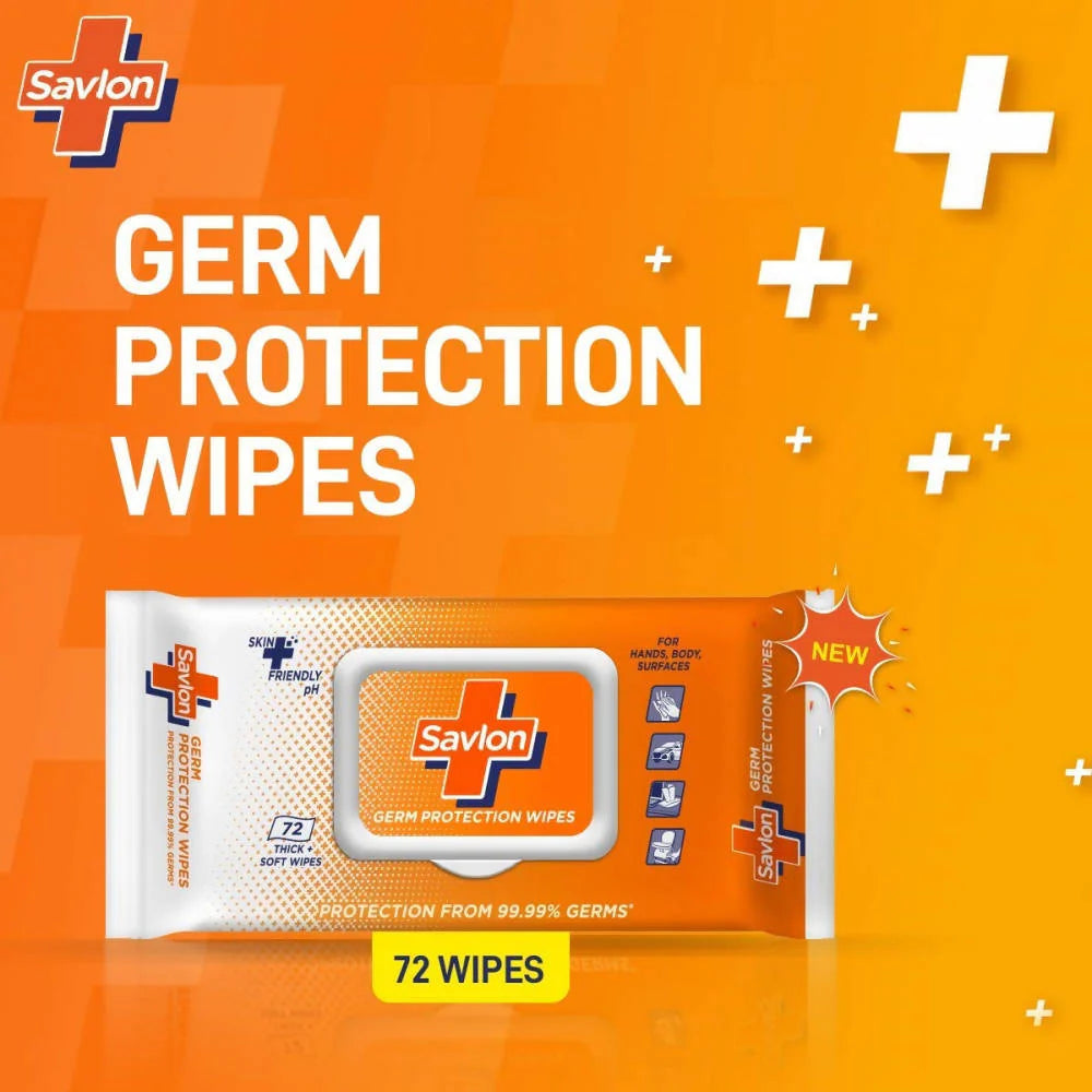 Savlon Germ Protection Wipes -72 Wipes Mytrendzcart