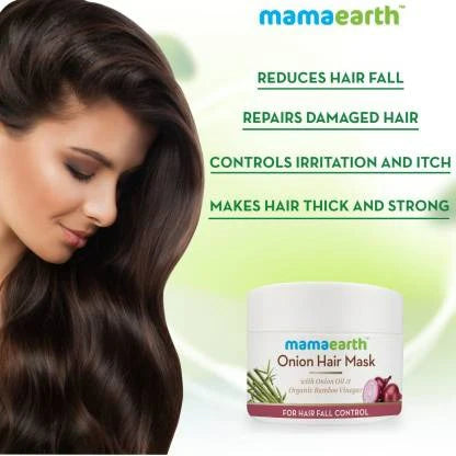 Mamaearth Onion Hair Mask For Hairfall Control -200 ml - Pack of 1 Mytrendzcart