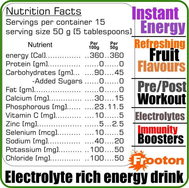 Develo Electrolyte Rich Energy Drink - Nimbu Pani Flavour -750 gm Mytrendzcart