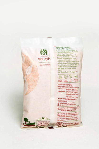 Siddhagiri's Satvyk Organic Himalayan Pink Rock Salt -250 gm Mytrendzcart