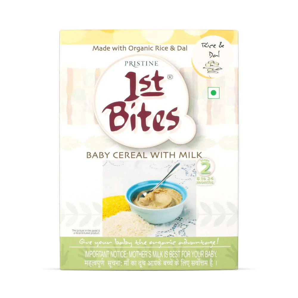 Pristine 1st Bites Baby Cereal Stage-2 Organic Rice & Dal -300 gm Mytrendzcart