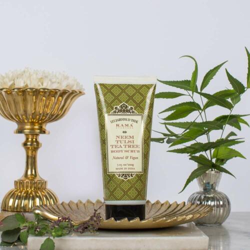 Kama Ayurveda Neem Tulsi Tea Tree Body Scrub 200gm -200 gm Mytrendzcart