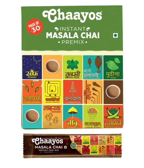 Chaayos Instant Tea Premix Masala Chai Sachets -30 Sachets Mytrendzcart