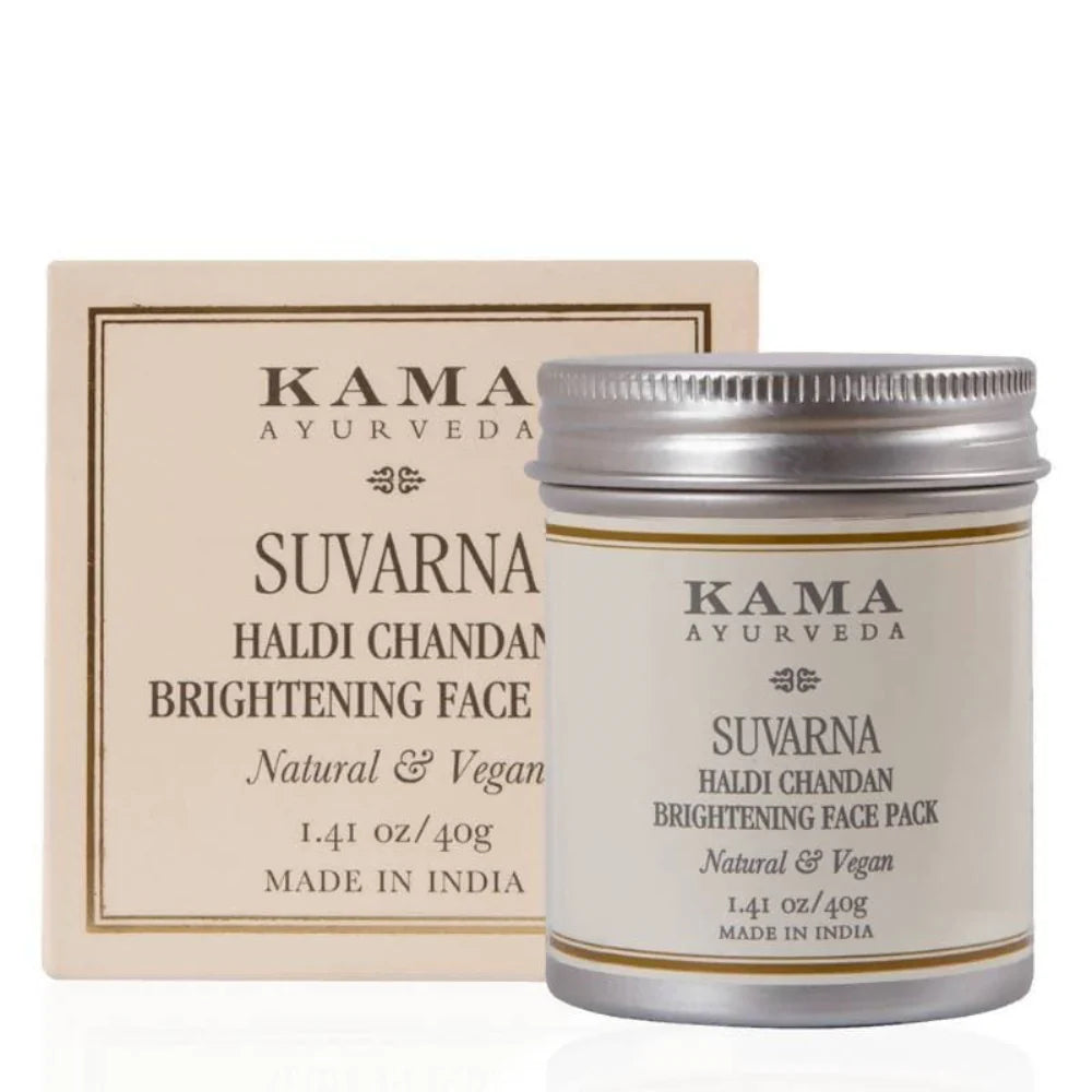 Kama Ayurveda Suvarna Haldi Chandan Brightening Face Pack -25 gm Mytrendzcart