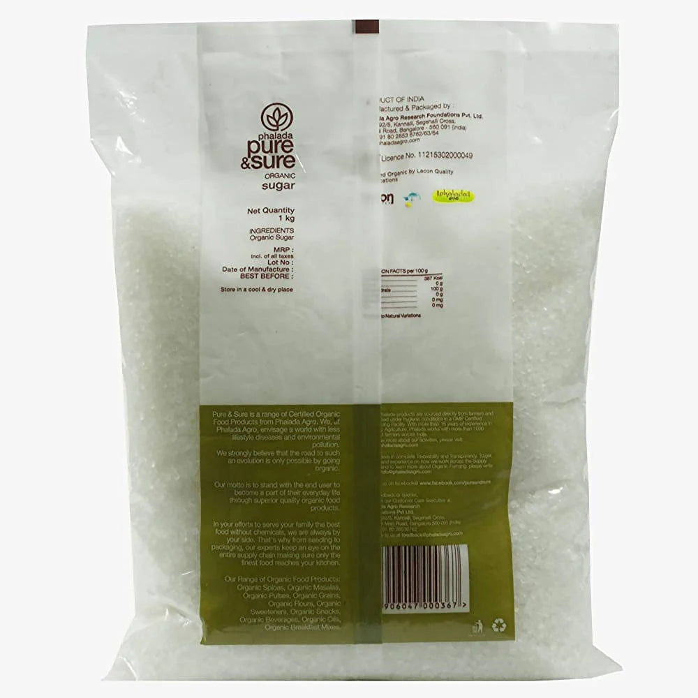 Pure & Sure Organic Sugar -1 kg Mytrendzcart