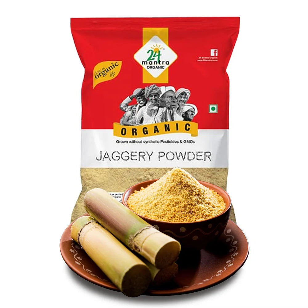 24 Mantra Organic Jaggery Powder 500gm -500 gm Mytrendzcart