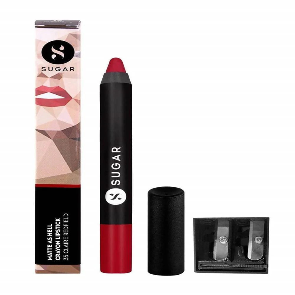 Sugar Matte As Hell Crayon Lipstick - Claire Redfield (Pure red) Mytrendzcart