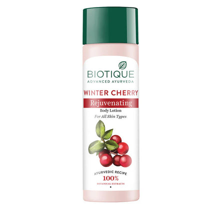 Biotique Advanced Ayurveda Bio Winter Cherry Rejuvenating Body Nourisher -120 Ml Mytrendzcart