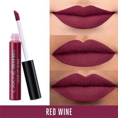 Lakme Forever Matte Liquid Lip Colour - Red Wine Mytrendzcart