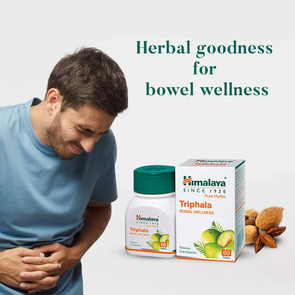 Himalaya Wellness Pure Herbs Triphala Bowel Wellness -60 tabs - Pack of 1 Mytrendzcart