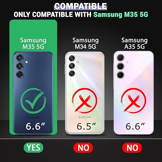 TheGiftKart Transparent Crystal Clear Back Cover Case for Samsung Galaxy M35 5G | Shockproof Soft TPU Case | Cushioned Edges for Ultimate Protection Back Cover Case for Samsung M35 (TPU, Transparent) - Mytrendzcart