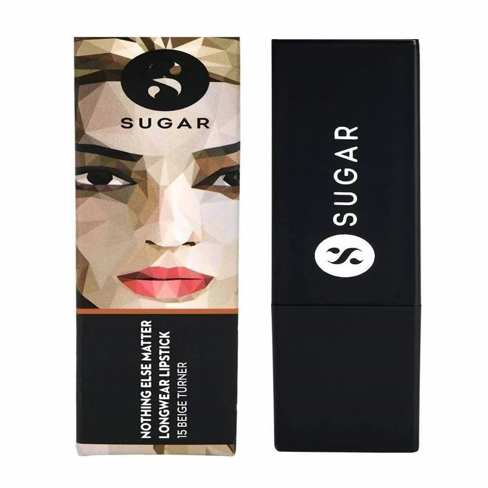 Sugar Nothing Else Matter Longwear Lipstick - Beige Turner (Nude Brown, Peach Brown) -3.2 gm Mytrendzcart