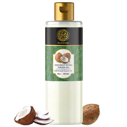 Buddha Natural Cold Pressed Virgin Coconut Oil - For Skin, Hair And Baby Care Hair Oil -150 ml Mytrendzcart