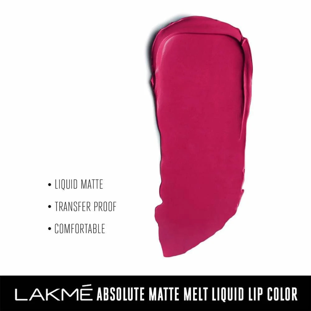 Lakme Absolute Matte Melt Liquid Lip Color - Pink Poison Mytrendzcart