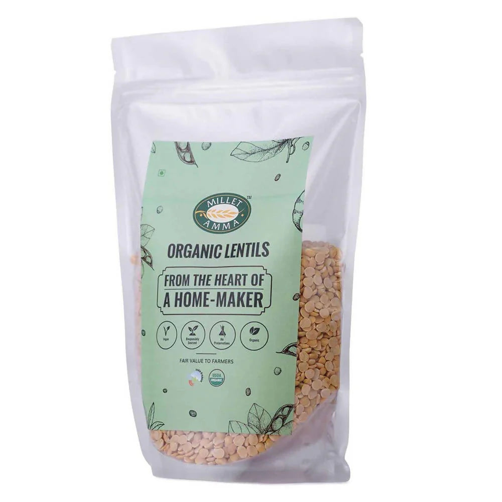 Millet Amma Organic Lentils Toor Dal -500 gm Mytrendzcart