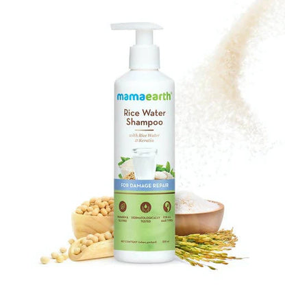 Mamaearth Rice Water Shampoo with Rice Water & Keratin -250 ml Mytrendzcart