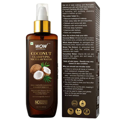 Wow Skin Science Coconut Clarifying Micellar Water Mytrendzcart