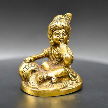 Brass Mukhan Krishna Idol: A Divine Delight Mytrendzcart