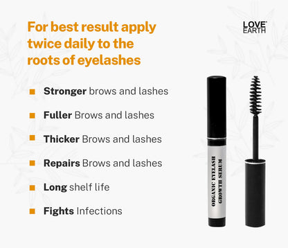 Love Earth Organic Eyelash Growth Serum -5 ml Mytrendzcart