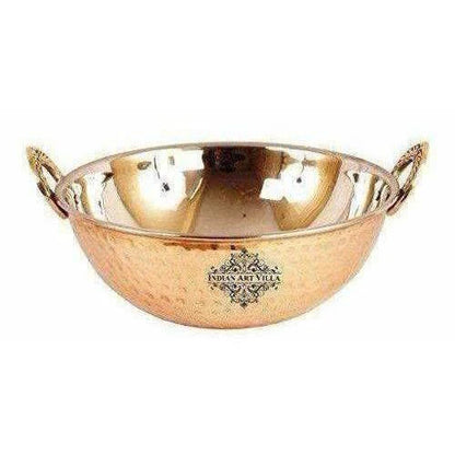 Steel Copper Kadai Bowl - 1000 ML Mytrendzcart