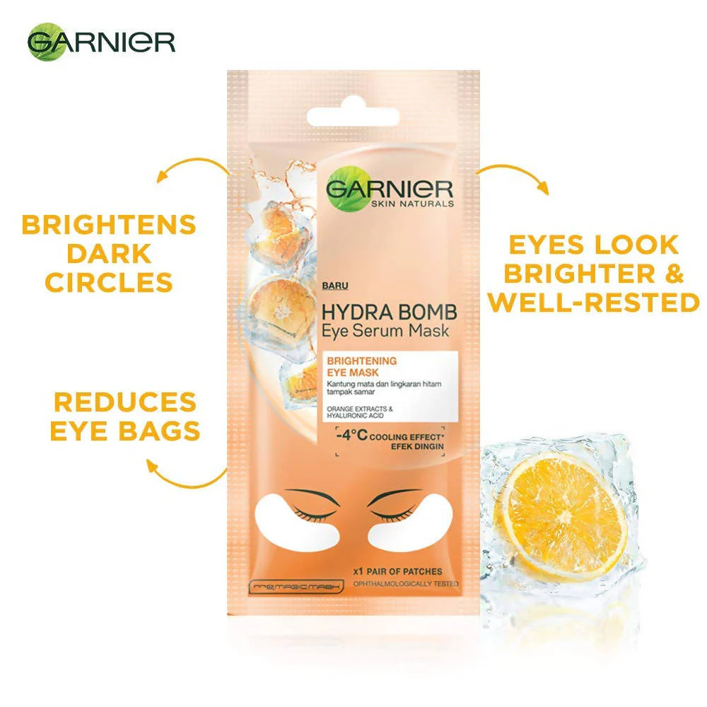 Garnier Hydra Bomb Eye Serum Orange Mask -6 gm Mytrendzcart