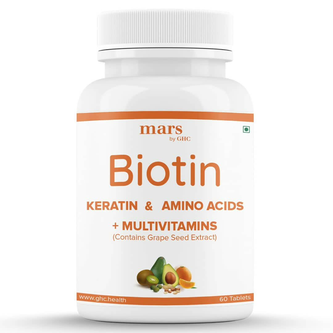 Mars By GHC Beard Biotin Tablets with Keratin & Amino Acids - Mytrendzcart