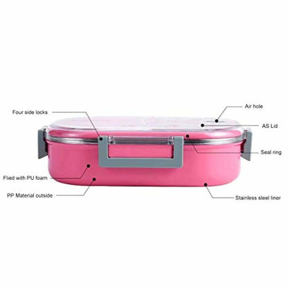 Stainless Steel Lunch Box 710 ml for Kids -Healthy Green Mytrendzcart