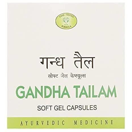 Avn Ayurveda Gandha Tailam Soft Gel Capsules Mytrendzcart