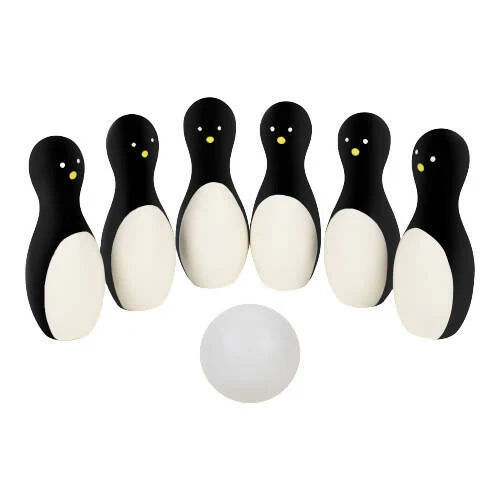 Matoyi Wooden Penguin Bowling Set For Kids -Set Mytrendzcart