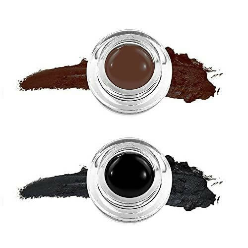 Favon Music Flower Pack Of Black and Brown Gel Eyeliners - Mytrendzcart