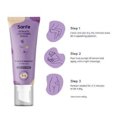 Sanfe Intimate Lightening Serum With Lemon And Mulberry -100 gm Mytrendzcart