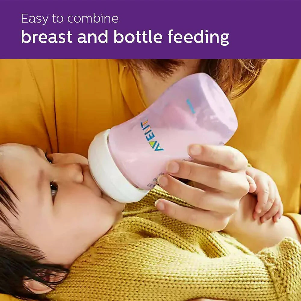 Philips Avent Natural 2. 0 Pink Feeding Bottle -260 ml Mytrendzcart