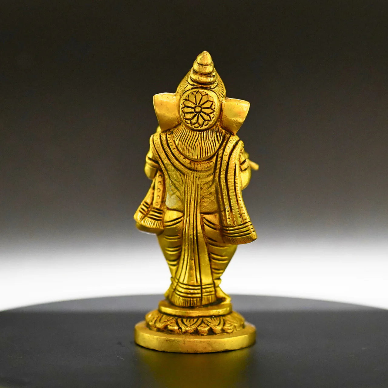 Ganesha Playing Gong Bell Brass Idol - Embrace Prosperity and Joy in Your Home Mytrendzcart