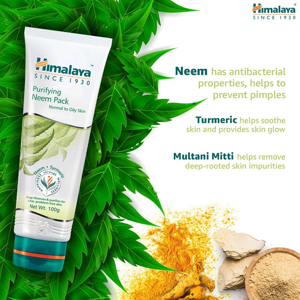 Himalaya Herbals Purifying Neem Pack -50 gm Mytrendzcart