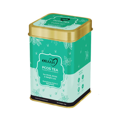 Oraah PCOS PCOD Herbal Tea - Spearmint Flavour -50 gm - Pouch Mytrendzcart