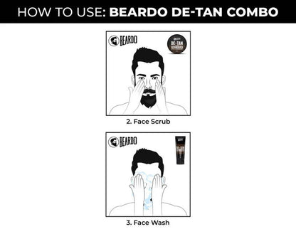 Beardo De-Tan Face Wash And De-Tan Face Scrub Combo Gift Box -Combo Mytrendzcart