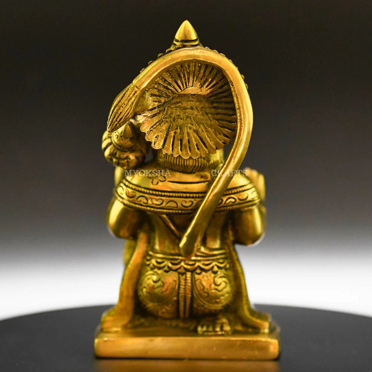 Sacred Guardian Antique Hanuman Blessing Brass Idol - A Divine Remembrance Mytrendzcart