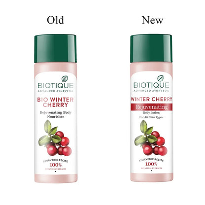 Biotique Advanced Ayurveda Bio Winter Cherry Rejuvenating Body Nourisher -120 Ml Mytrendzcart