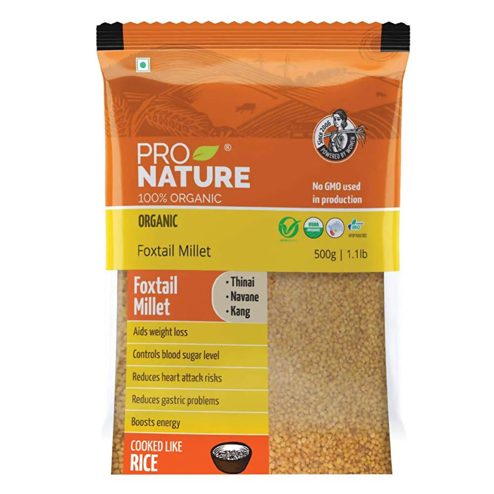 Pro Nature Organic Foxtail Millet -500 gm Mytrendzcart