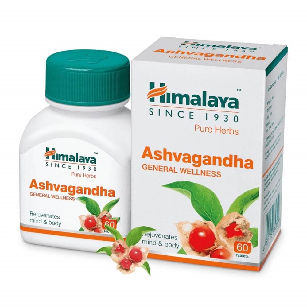 Himalaya Ashvagandha Tablets - General Wellness -60 tabs - Pack of 1 Mytrendzcart